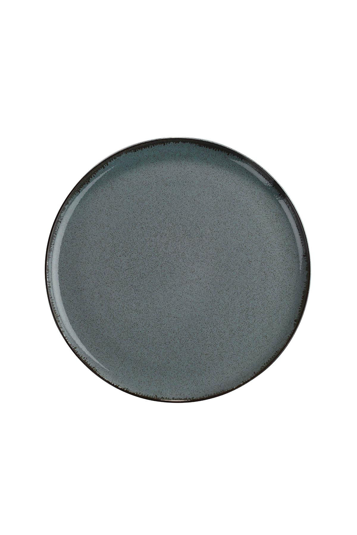 Kütahya Porselen Moderna 27 Cm.Düz Tabak Pearl 01 Mavı